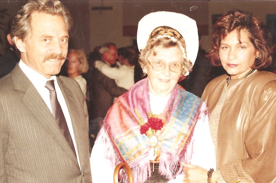 Janez in Sandra Hlebanja z Slovenko Ljubo Malgaj () v Sao Paulu