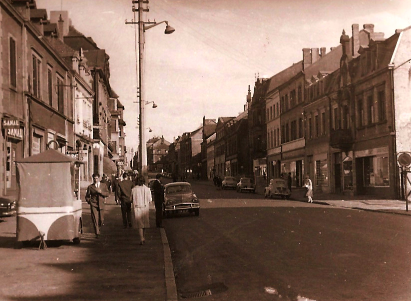 Glavna ulica Merlebach,spomladi 1959 Fr1145