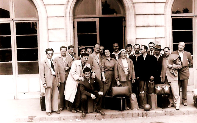 Avseniki prvič v tujini 1956 Francija2523